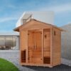 small outdoor sauna